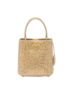 Prada Panier satin bag with crystals