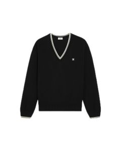 Celine triomphe V-neck sweater in wool