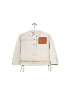 LOEWE Workwear jacket in cotton and linen