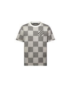 LV Damier Jacquard Short-Sleeved Crewneck