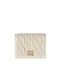 MIU MIU Small matelassé nappa leather wallet