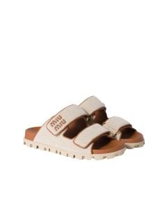 MIU MIU Canvas slides