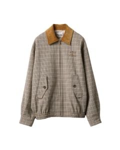 MIU MIU Checked double weave blouson jacket