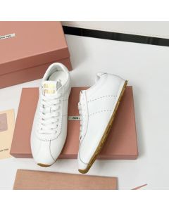 MIU MIU Plume nappa leather sneakers
