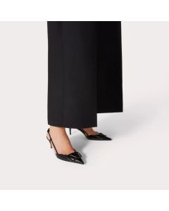 Valentino VLOGO SIGNATURE PATENT LEATHER SLINGBACK PUMP