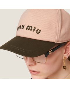 Miu Miu Drill baseball cap