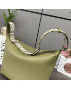 LOEWE Cubi crossbody bag in supple smooth calfskin and jacquard