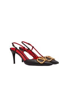 Valentino VLogo Signature Calfskin Slingback Pump