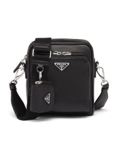 Prada Leather shoulder bag with pouch