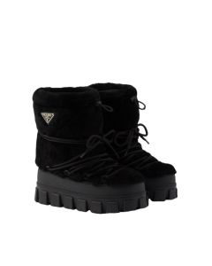 Prada Shearling après ski booties
