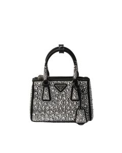 Prada Galleria satin micro-bag with decorations
