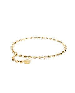 LOEWE Donut chain belt in brass