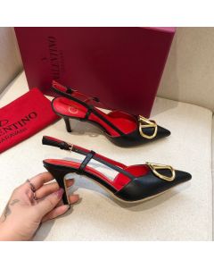 Valentino VLogo Signature Calfskin Slingback Pump