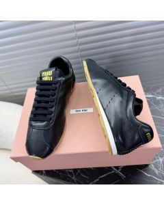 MIU MIU Plume nappa leather sneakers