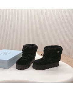 Prada Shearling après ski booties