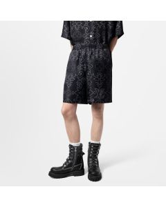 LV Printed Silk Shorts