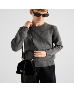 Prada Velvet mini-bag with nappa leather details