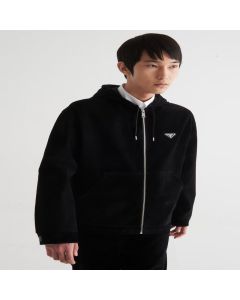 Prada Cotton velvet blouson jacket