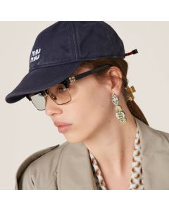 Miu Miu Denim baseball cap