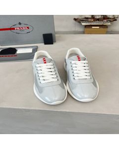 Patent leather and technical fabric Prada America's Cup sneakers