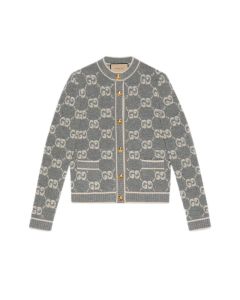 Gucci GG wool bouclé jacquard cardigan