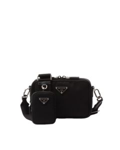 Prada Brique Re-Nylon and Saffiano leather bag