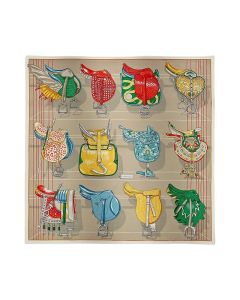 Hermès Tous en Selle scarf 90