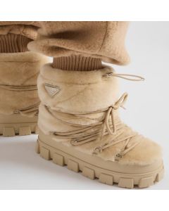 Prada Shearling après ski booties