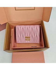 MIU MIU Small matelassé nappa leather wallet