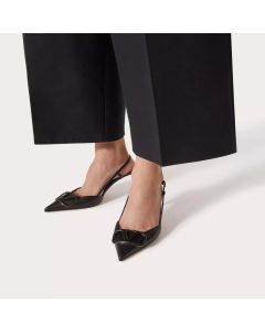 Valentino VLOGO SIGNATURE CALFSKIN SLINGBACK PUMP