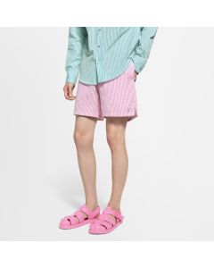 LV Monogram Striped Casual Shorts