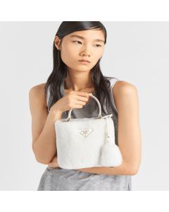 Prada Panier shearling mini-bag