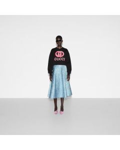 Gucci Printed cotton jersey sweatshirt