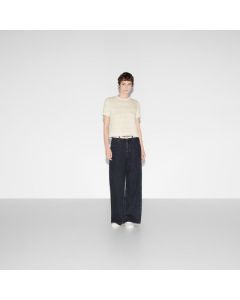 Gucci Wool and lamé check jacquard top