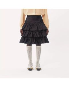 Valentino RUFFLED TAFFETA SKIRT