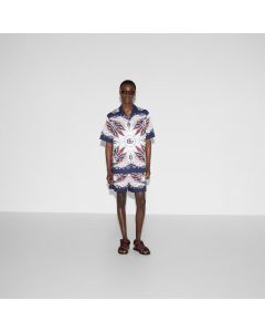Gucci Double G bandana print cotton shirt