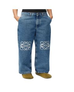 LOEWE Anagram baggy jeans in denim