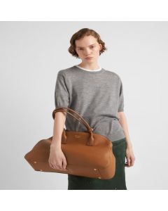 Prada Large leather tote bag with zipper closure