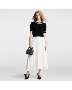 LV Beaded Trim Knit Top 