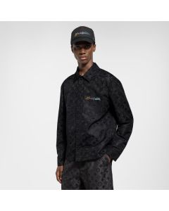 LV Monogram Moire Jacquard Silk Overshirt