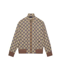 Gucci Maxi GG canvas zip jacket