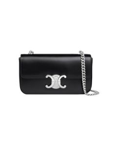 Celine CHAIN SHOULDER BAG CLAUDE IN SHINY CALFSKIN
