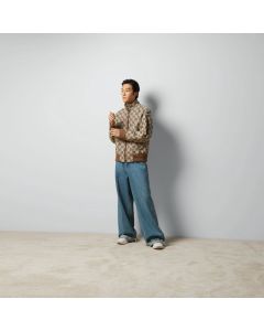 Gucci Maxi GG canvas zip jacket