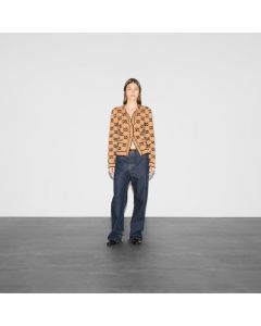 Gucci GG wool bouclé jacquard cardigan