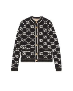 Gucci GG wool bouclé jacquard cardigan