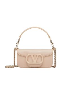 VALENTINO GARAVANI LOCÒ CALFSKIN SHOULDER BAG