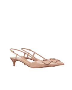 Valentino VLogo Signature Patent Leather Slingback Pump