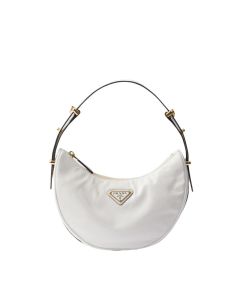 Prada Arqué naplak patent leather shoulder bag