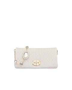 Miu Miu Iconic Crystal Cloqué Nappa leather bag