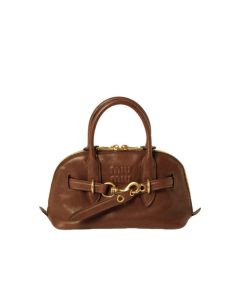 MIU MIU Aventure nappa leather top-handle bag
